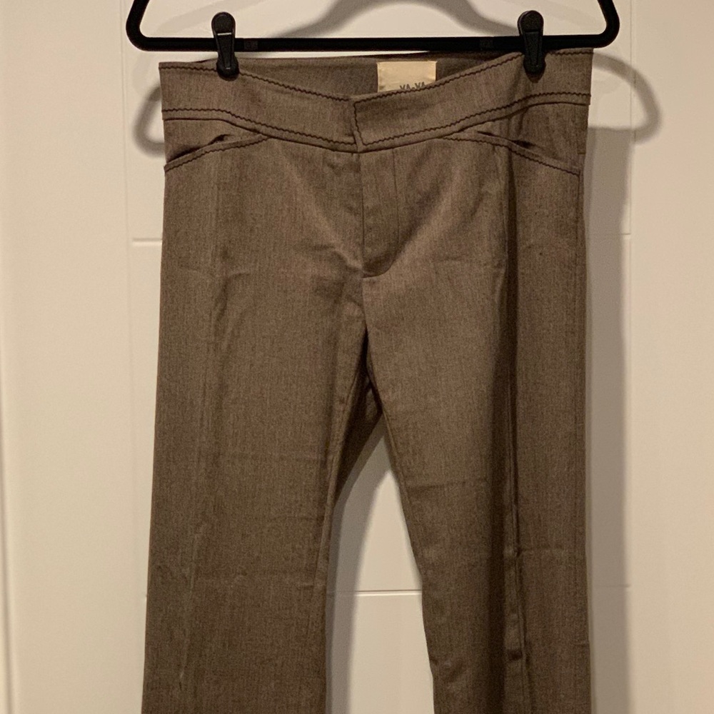Yaya brown trouser pants with slight stretch 8